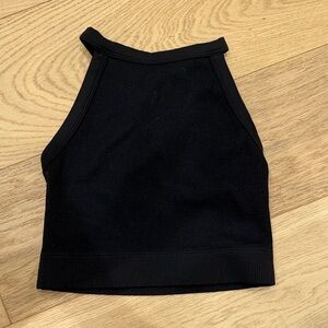 Gilly Hicks Cropped Work Out Tank Cross Back